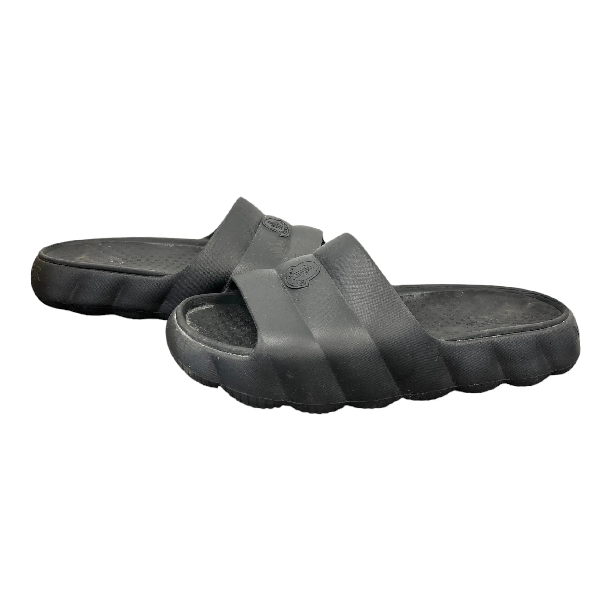 Men's Logo Quilted Slides Black Size EU 42 / UK 8