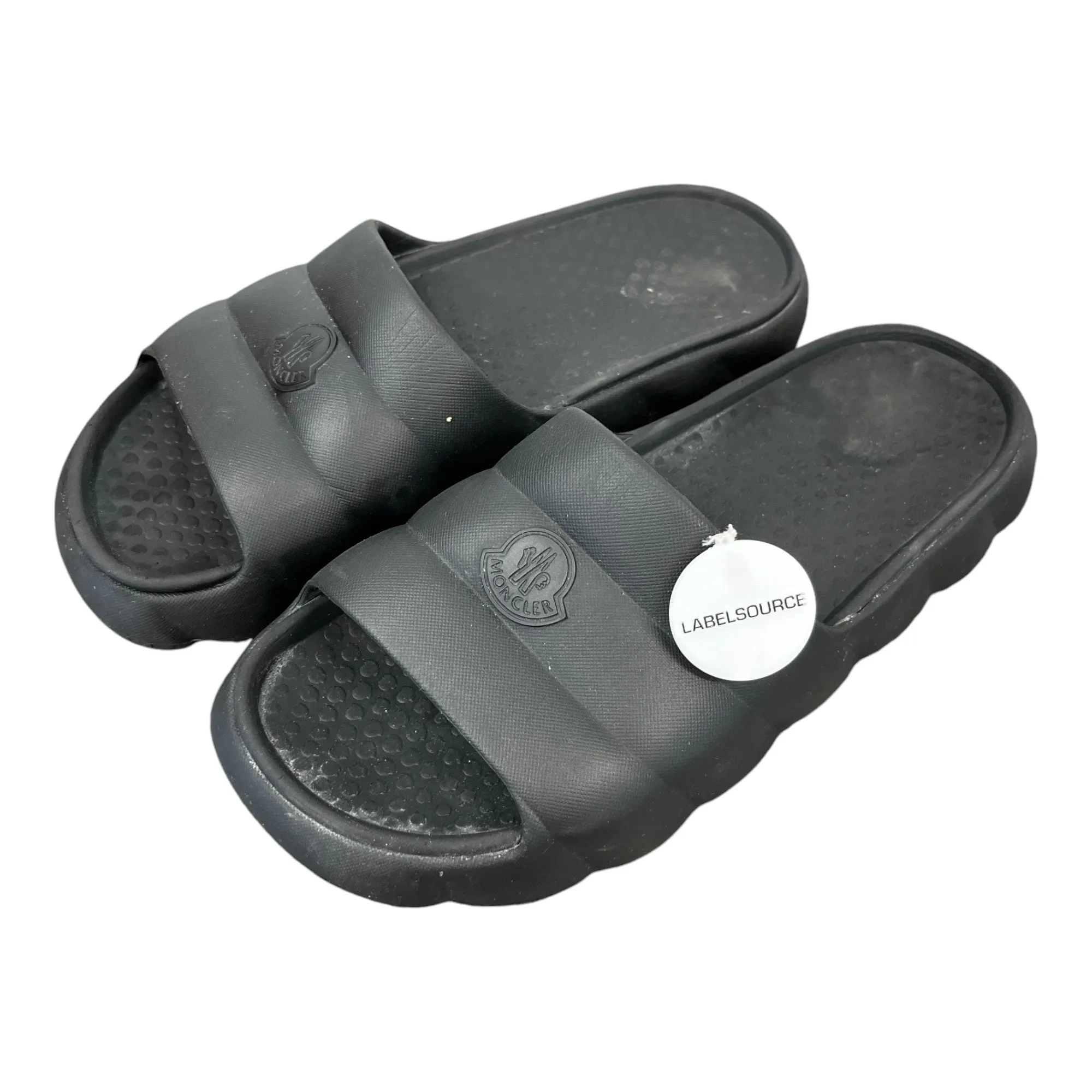 Men's Logo Quilted Slides Black Size EU 42 / UK 8