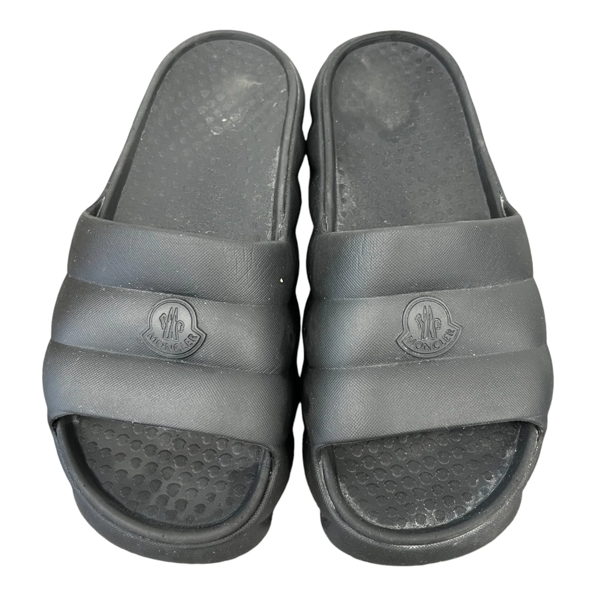 Men's Logo Quilted Slides Black Size EU 42 / UK 8