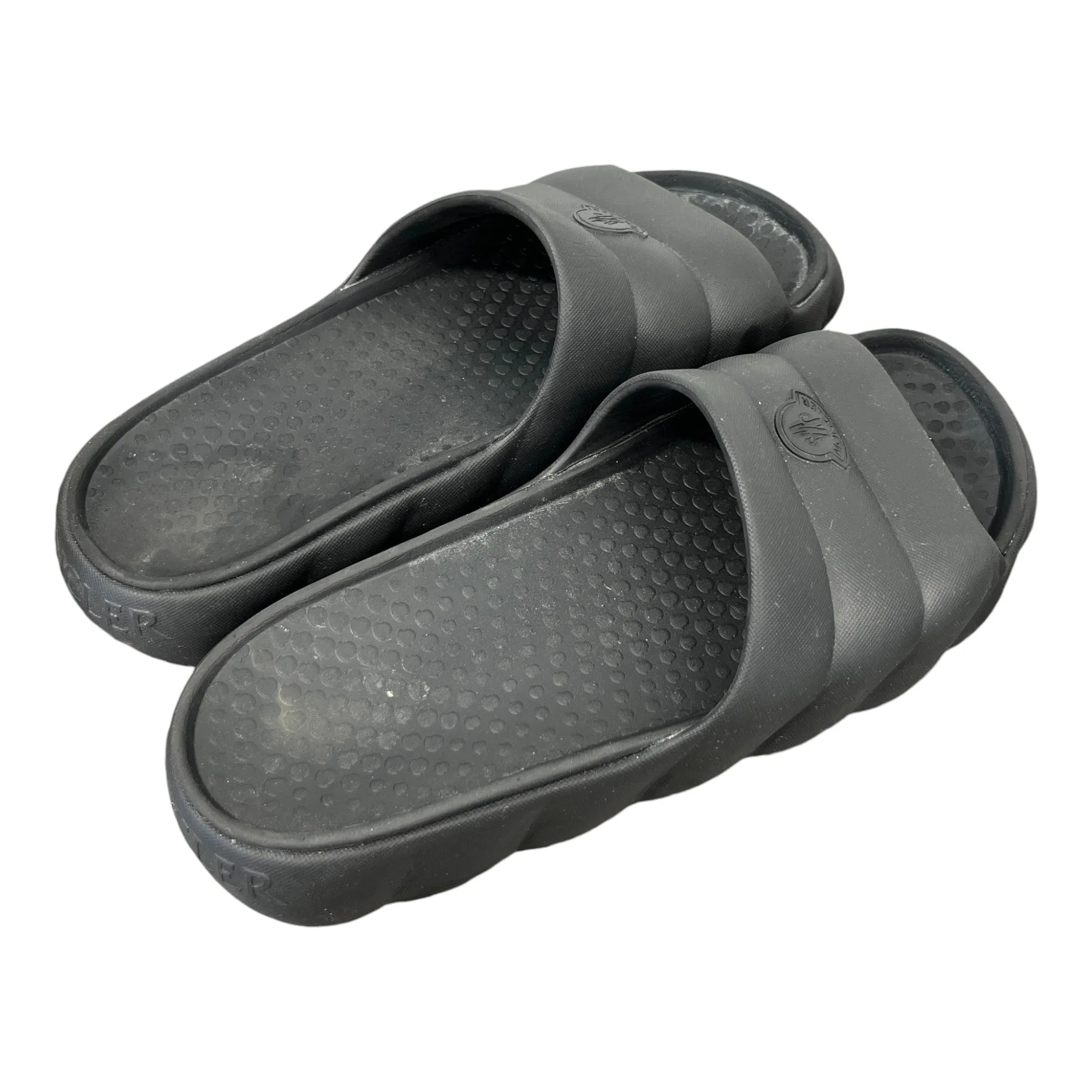 Men's Logo Quilted Slides Black Size EU 42 / UK 8