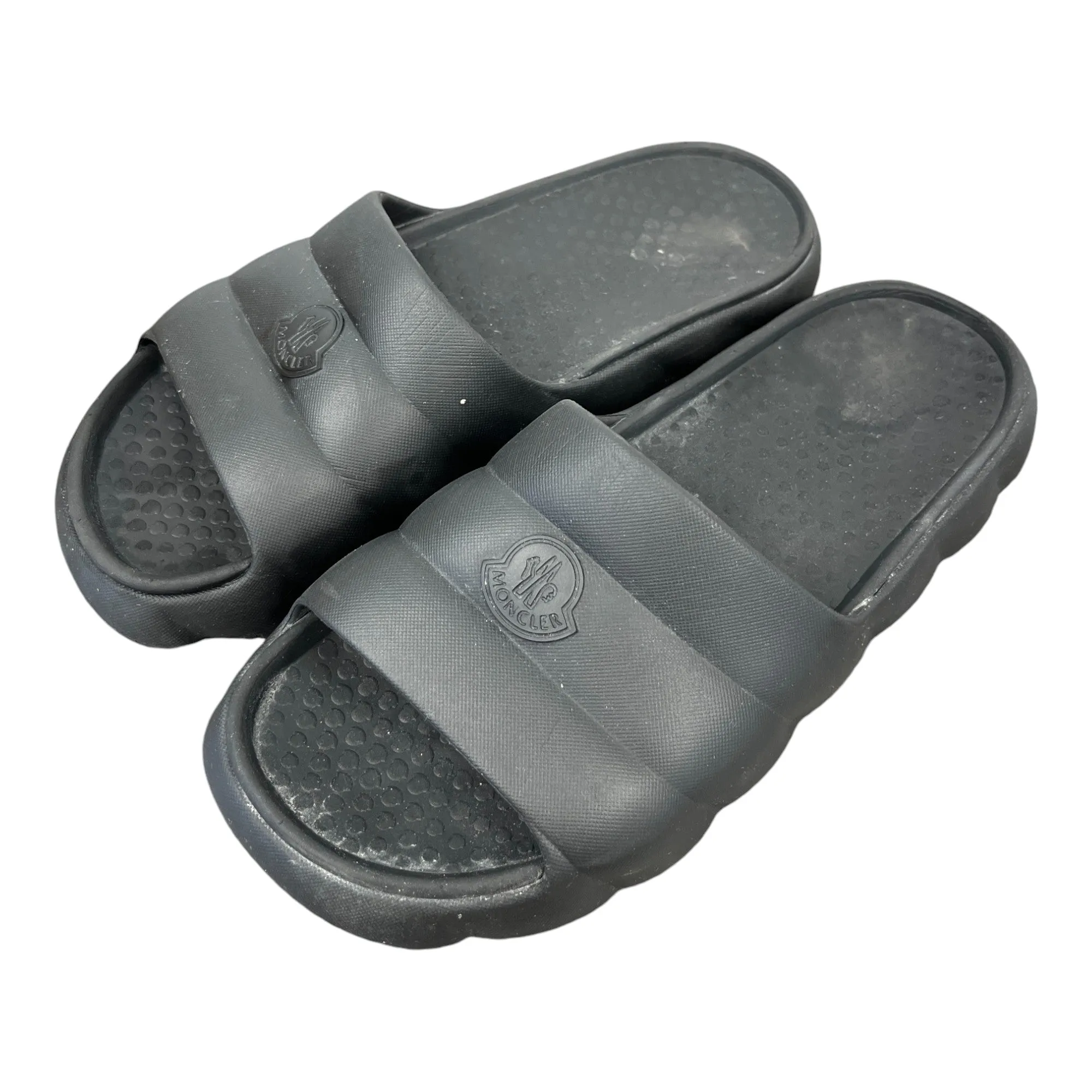 Men's Logo Quilted Slides Black Size EU 42 / UK 8