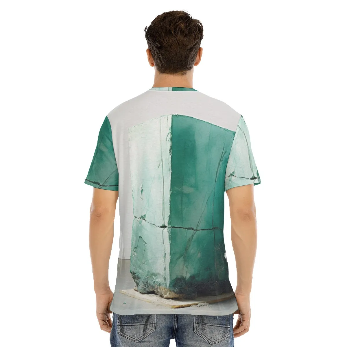 Men's Short Sleeve T-shirt With Button Closure #y151