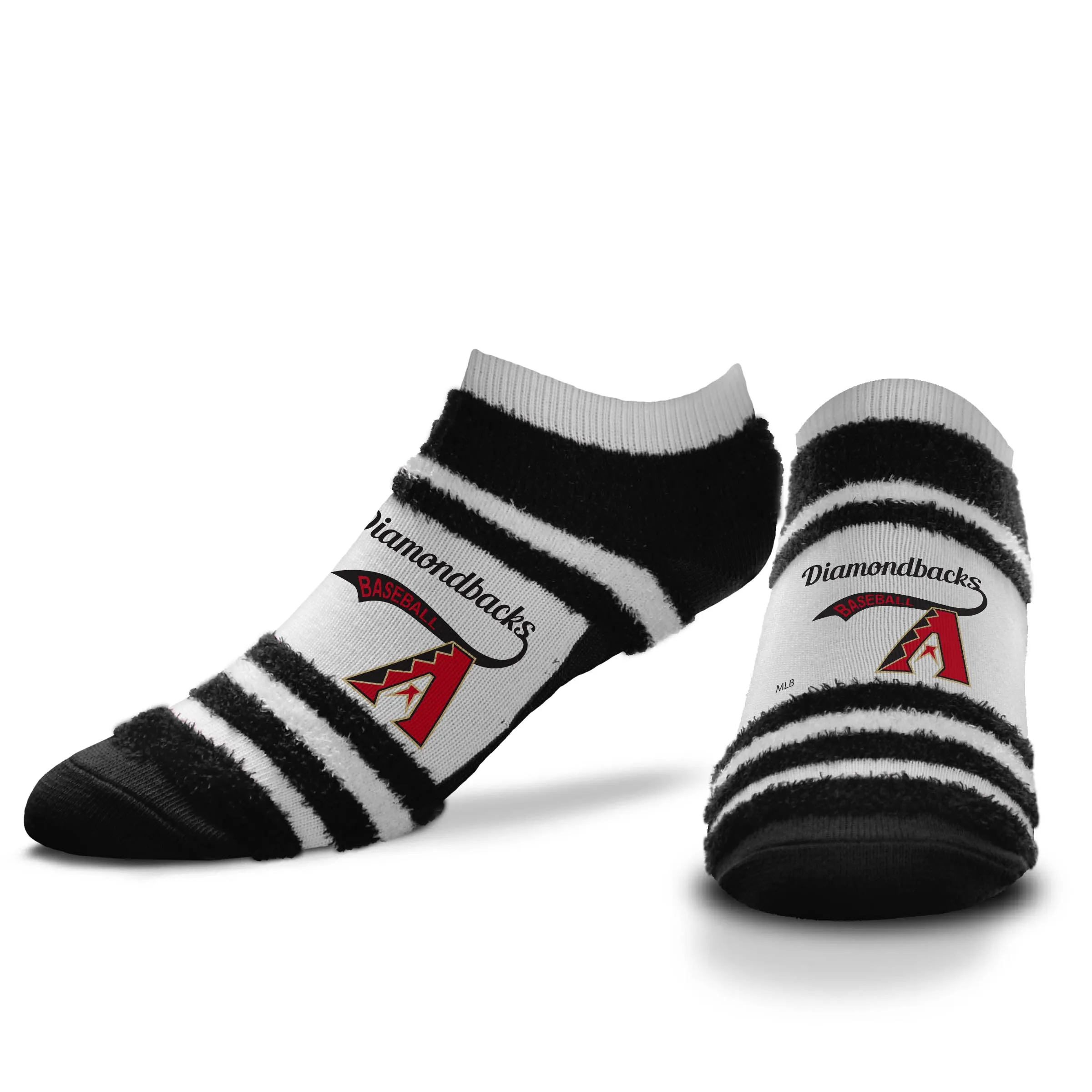 MLB Arizona Diamondbacks For Bare feet Block Stripe Script Socks