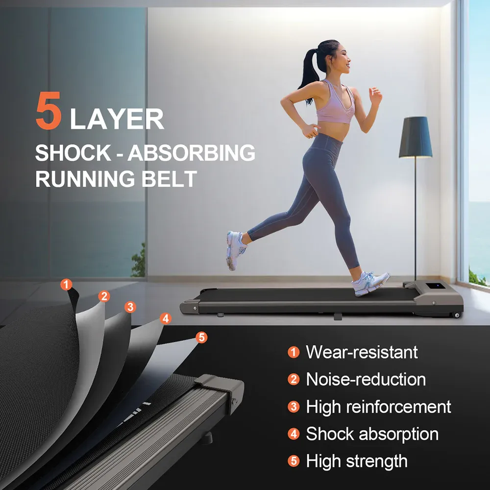 Motorised Treadmill Indoor Walking Pad Running Machine Multi-Speed 1-10KM/H