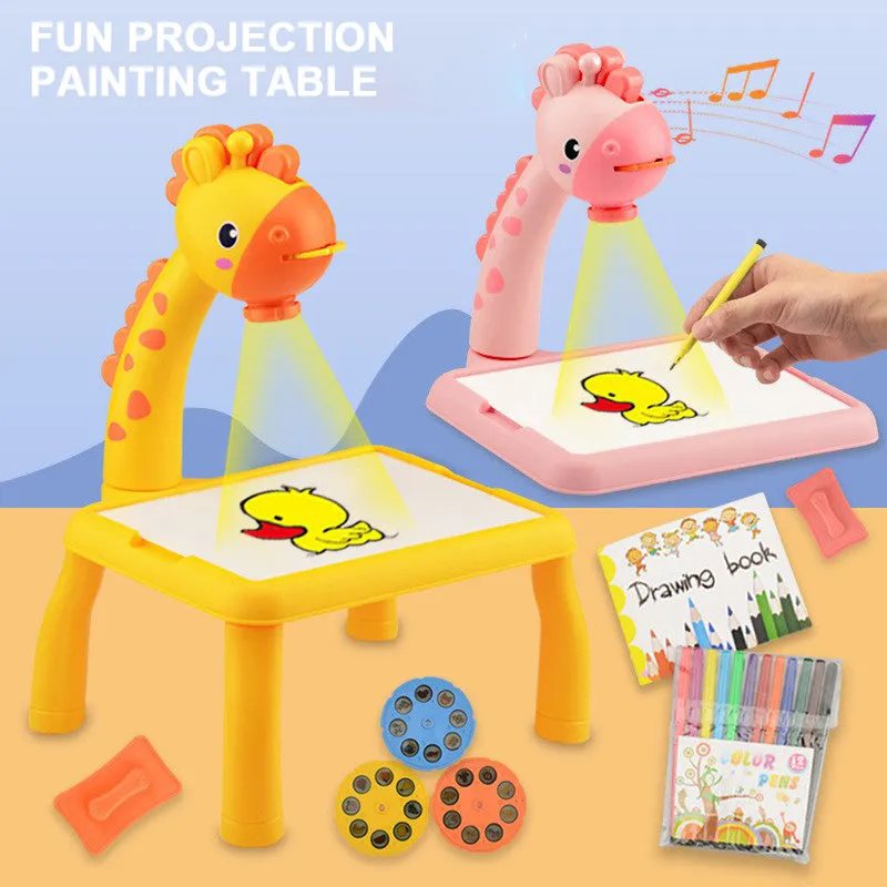 Multifunctional Projection with Sound and Light Painting Writing Board