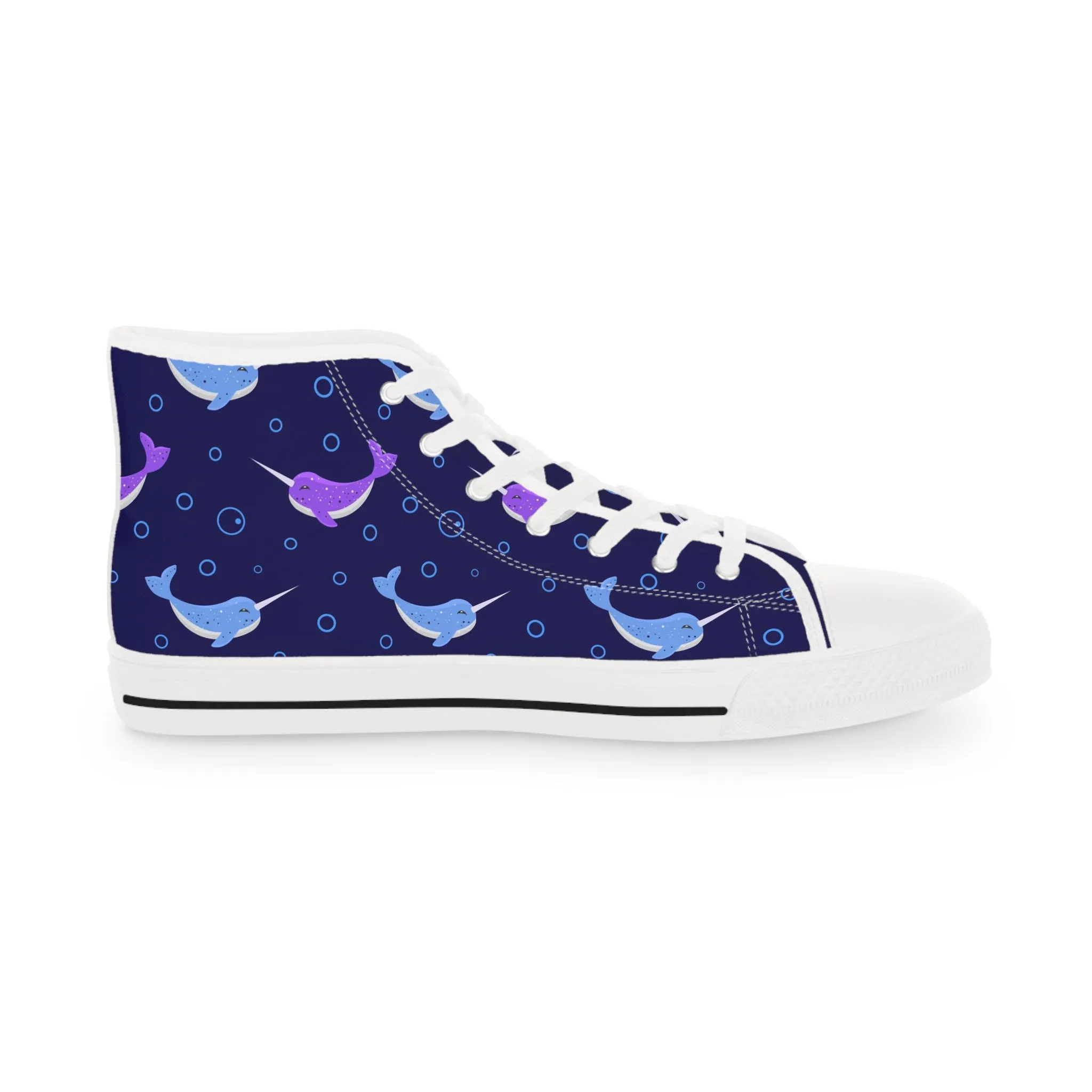 Narwhal Men's High Top Sneakers