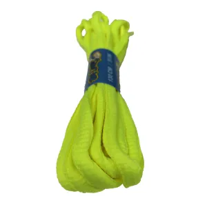 Neon Yellow Oval Shoelaces - 8mm wide