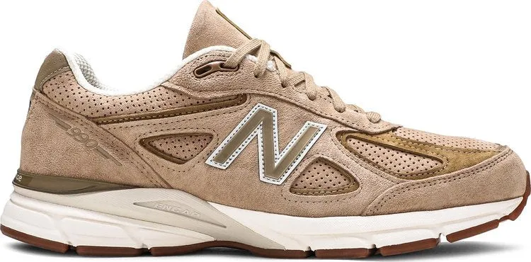 New Balance 990v4 Made in USA 'Hemp' Sneakers, Tan