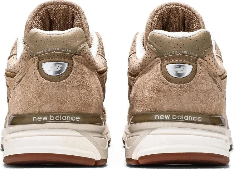 New Balance 990v4 Made in USA 'Hemp' Sneakers, Tan