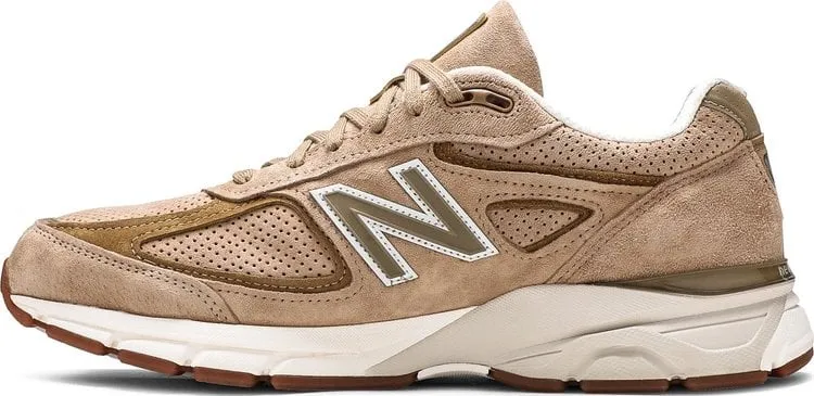 New Balance 990v4 Made in USA 'Hemp' Sneakers, Tan