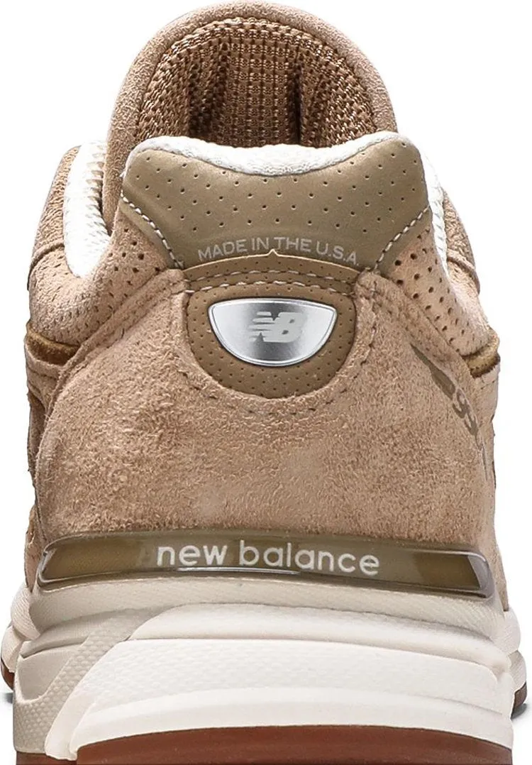 New Balance 990v4 Made in USA 'Hemp' Sneakers, Tan