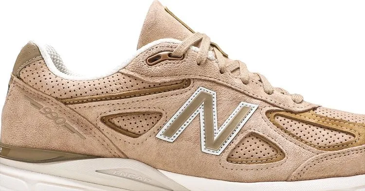 New Balance 990v4 Made in USA 'Hemp' Sneakers, Tan