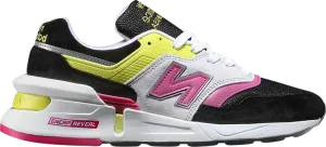 New Balance 997S Made In USA 'Black Pink Yellow' Sneakers, Black