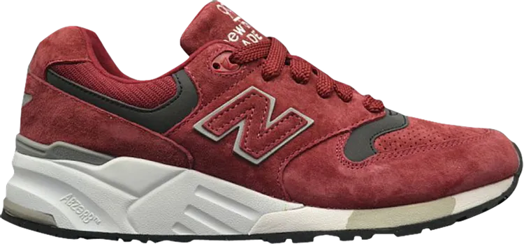 New Balance 999 Made in USA 'Burgundy Grey' sneakers, red