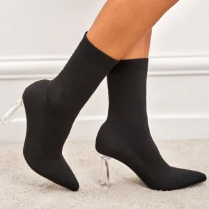 NewHigh Thick Heel Mid Boots