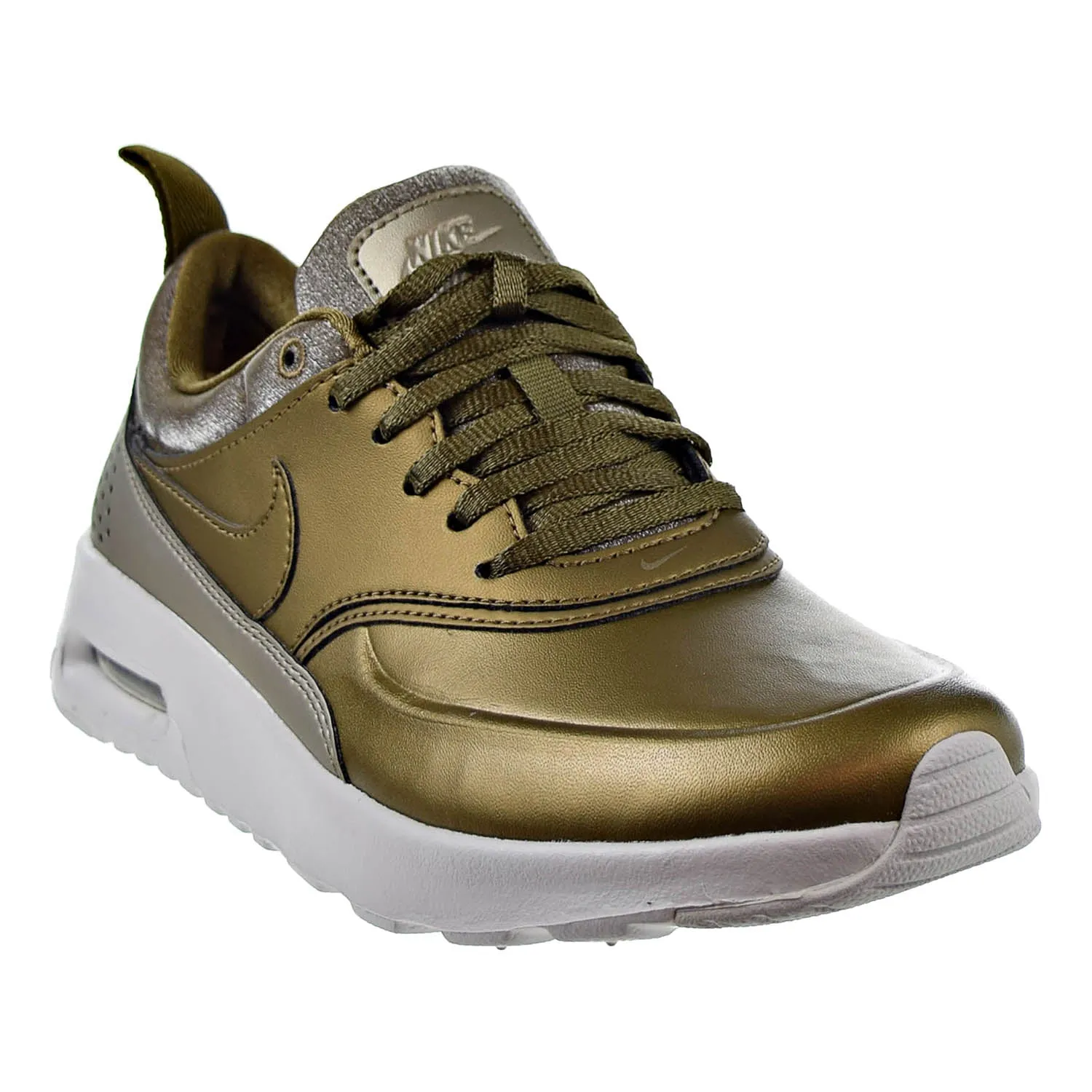 Nike Air Max Thea Premium Womens Shoes Metallic Field/Metallic Field