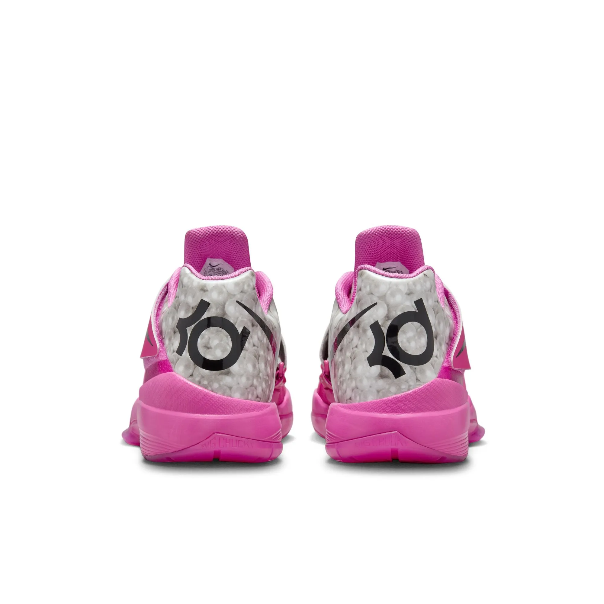 Nike KD 4 :" Aunt Pearl" Pinkfire II/Black-Metallic Silver HF9098-600