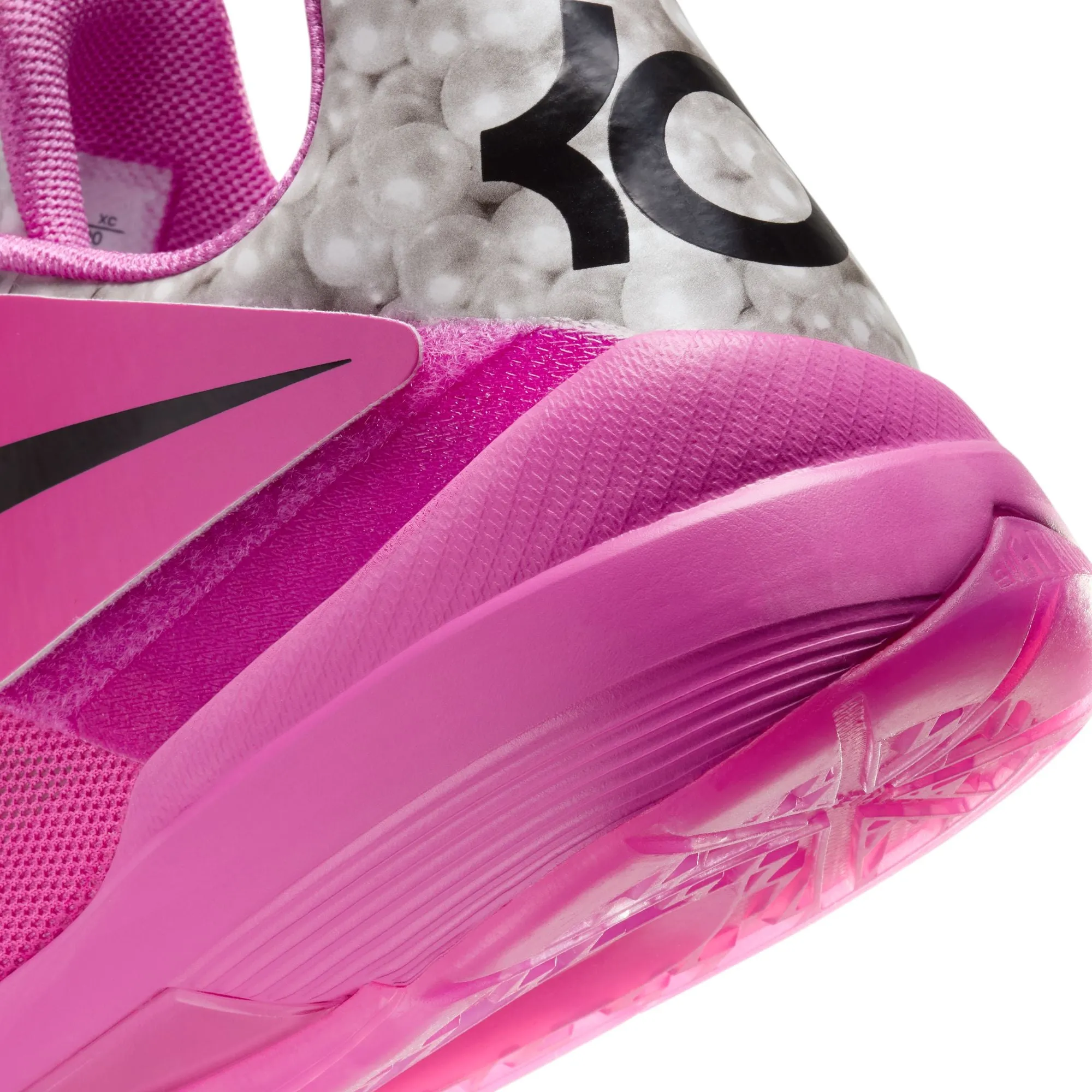 Nike KD 4 :" Aunt Pearl" Pinkfire II/Black-Metallic Silver HF9098-600