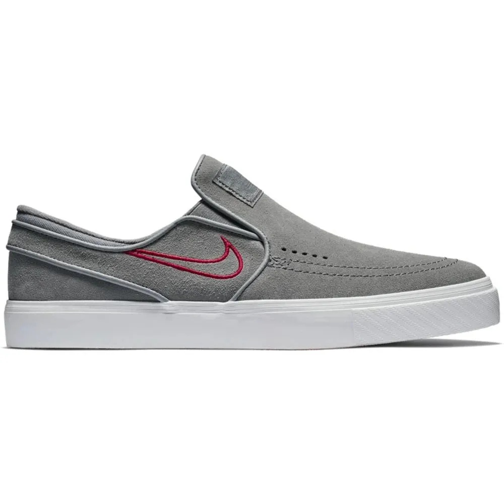 Nike Shoes SB Zoom Stefan Janoski Slip-On - Gunsmoke/Gunsmoke-Red Crush