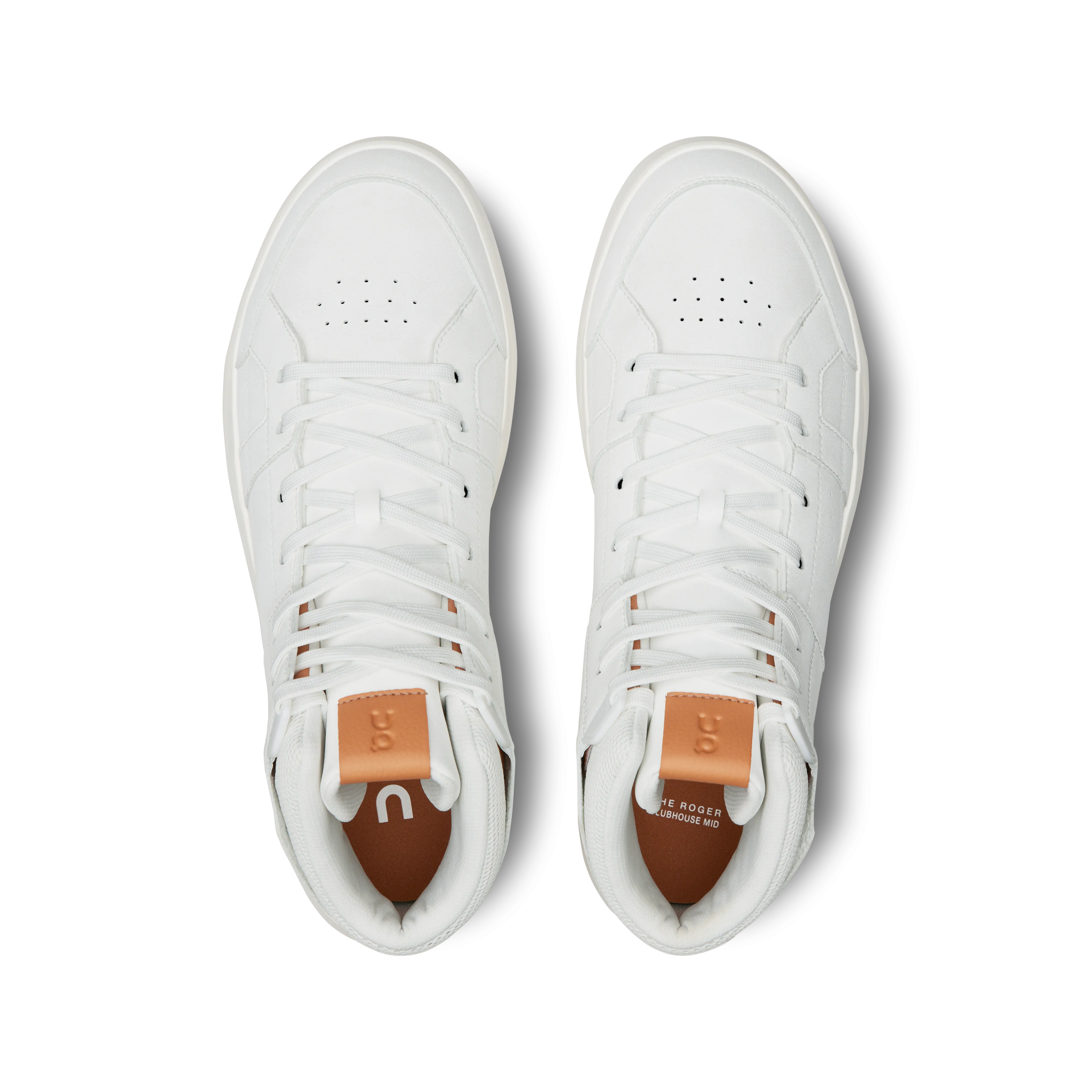 On Running Men's The Roger Clubhouse Mid Shoes - White / Sandstone