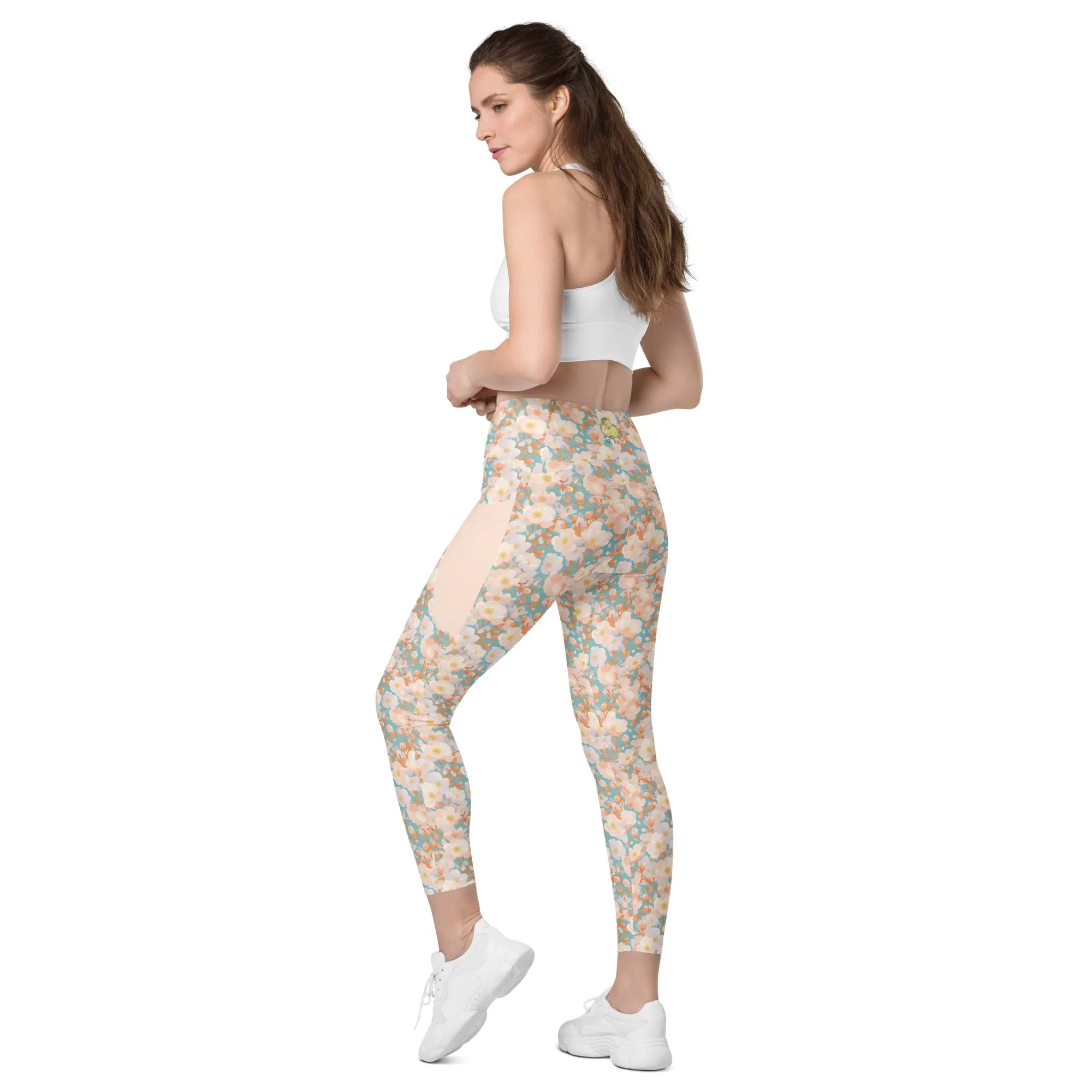 Orange Blossom- Leggings with pockets