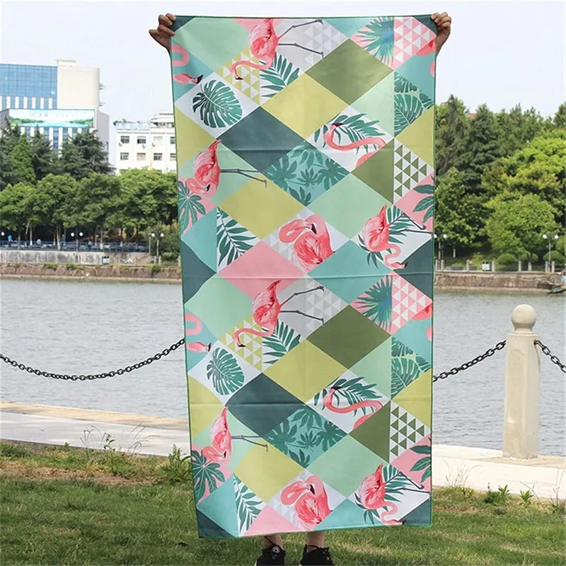 Outdoor Quick Dry  Bohemian Print Portable Big Beach Towel