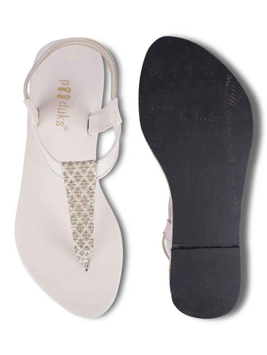 Paaduks Diya Pearl | Occasion Wear Casual Sandals for Women