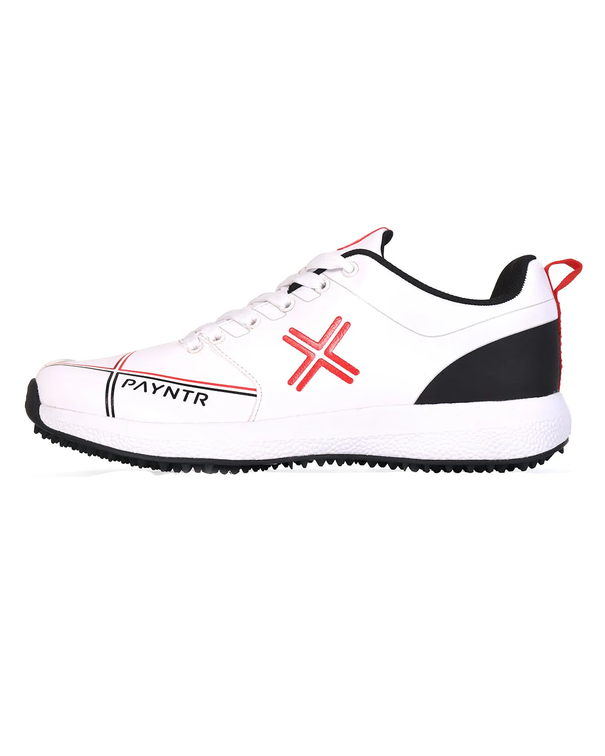 Payntr X Pimple Cricket Shoes - Rubber - White/Black