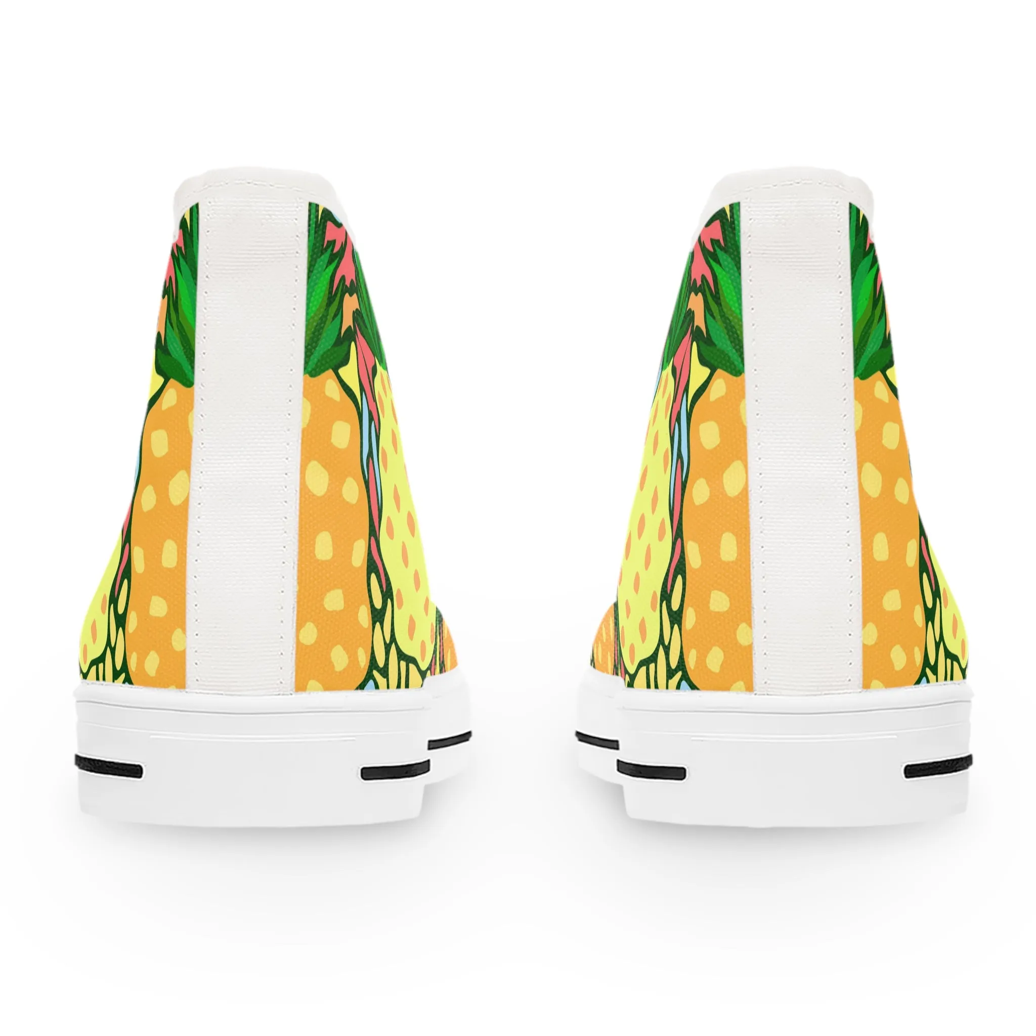 Pineapple Jungle Theme Women's High Top Sneakers