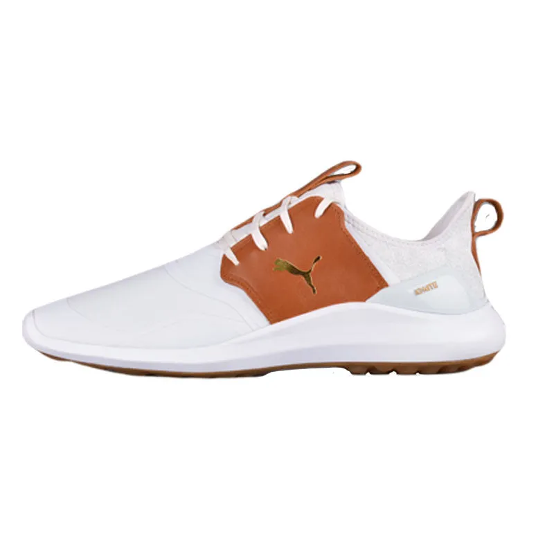 PUMA Ignite NXT Crafted Men's Spikeless Shoes (White/Brown)