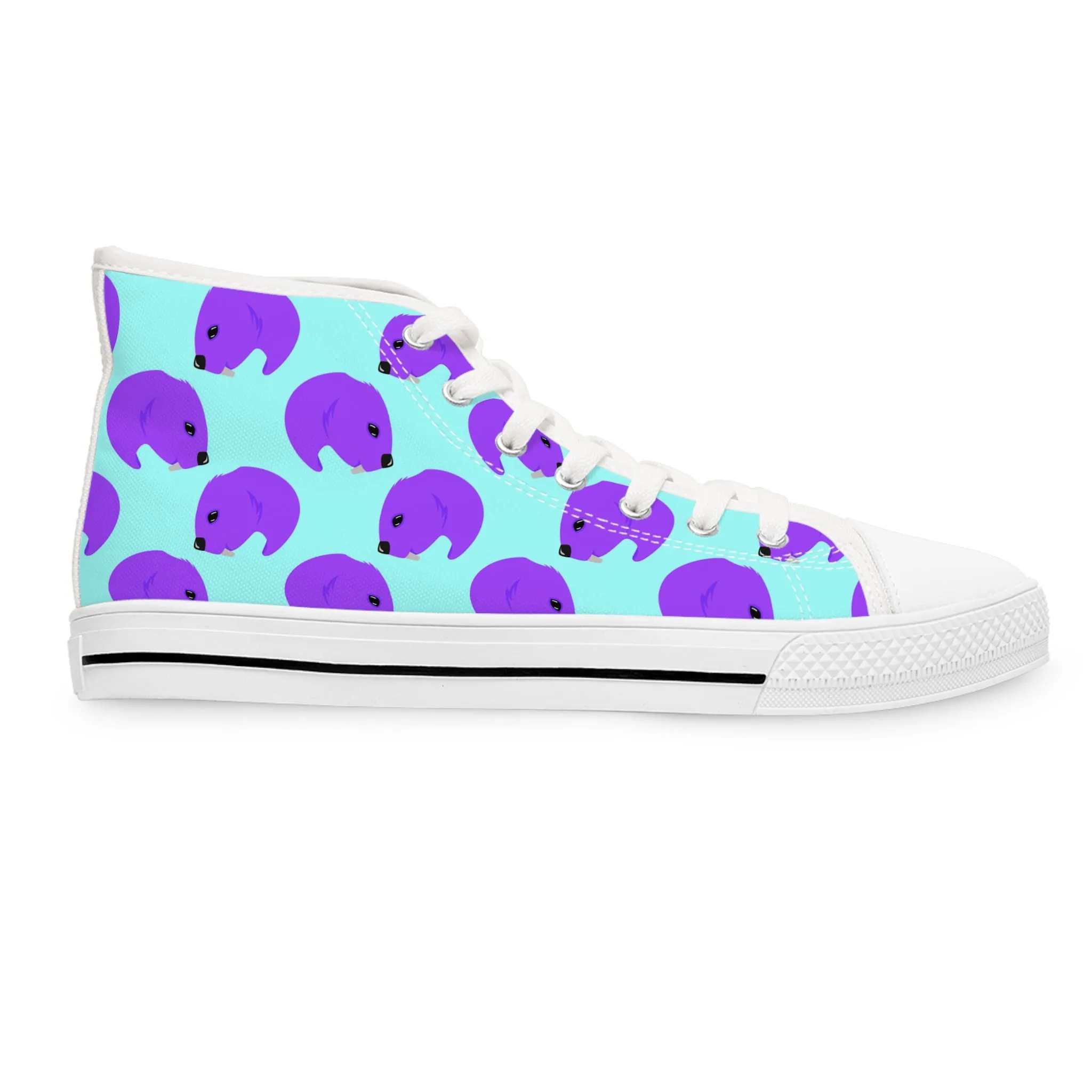 Purple Beaver Women's High Top Sneakers