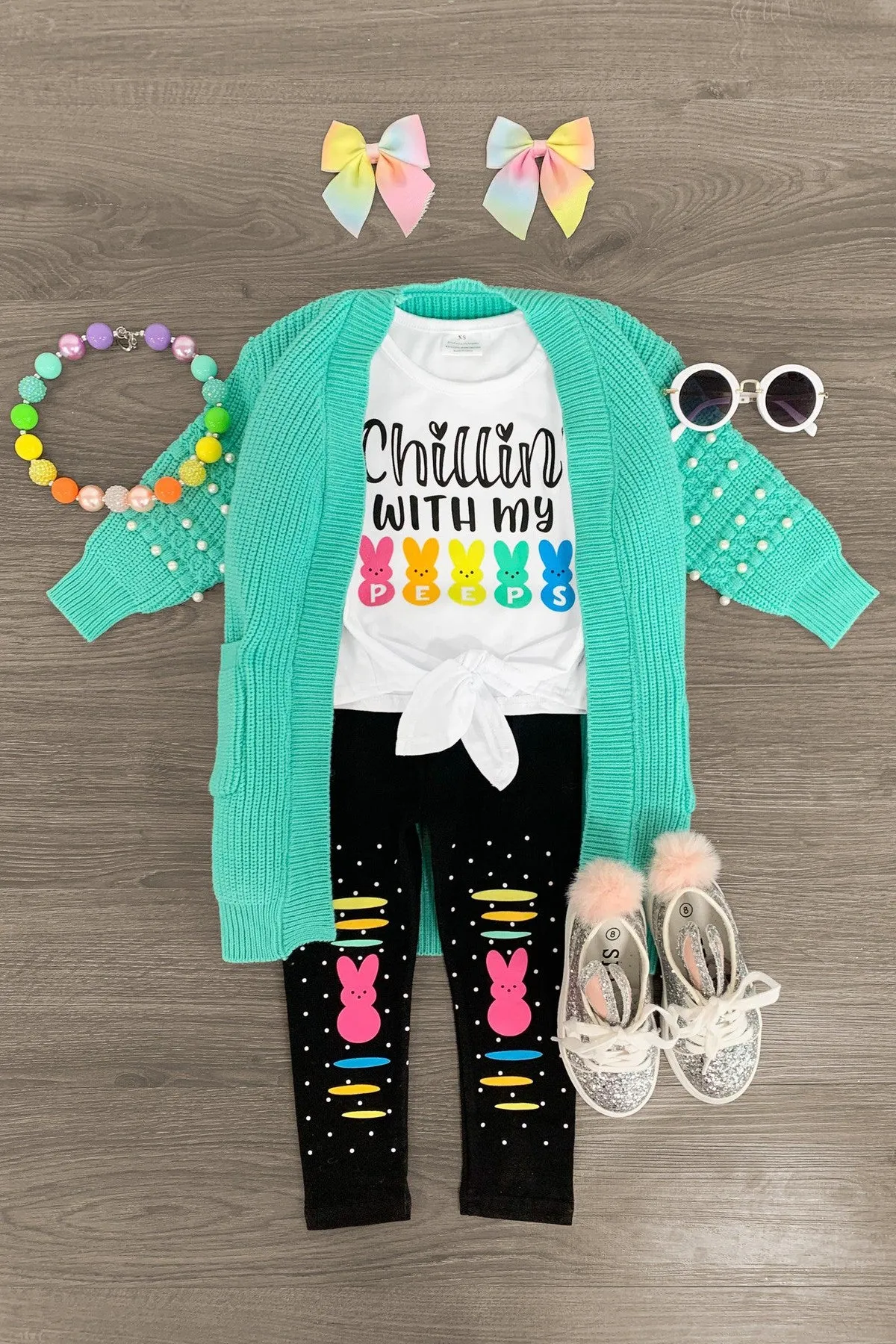 "Chillin' With My Peeps" Legging Set