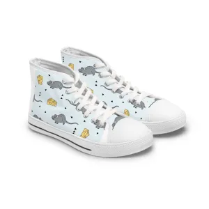 Rat and Cheese Women's High Top Sneakers