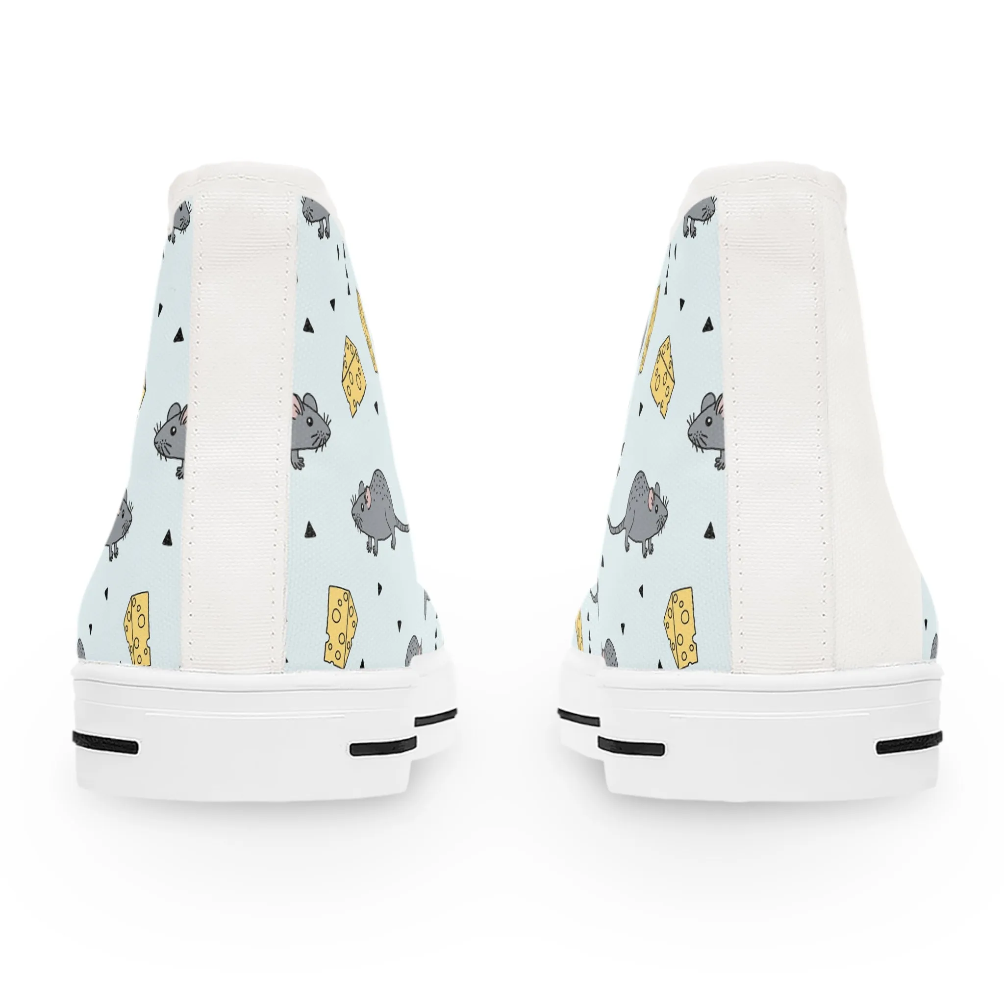 Rat and Cheese Women's High Top Sneakers