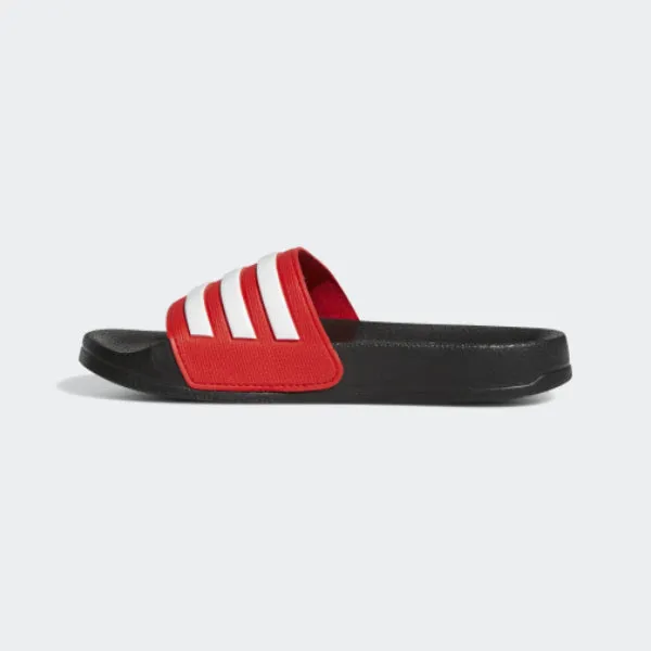 RED AND BLACK UNISEX ADIDAS ADILETTE SHOWER