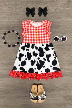 Red Gingham Cowgirl Dress