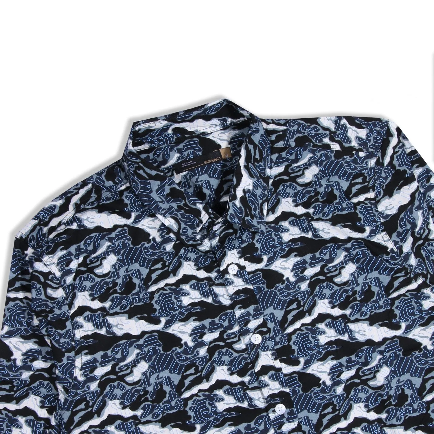 Reeve Camo White Long Sleeve Shirt