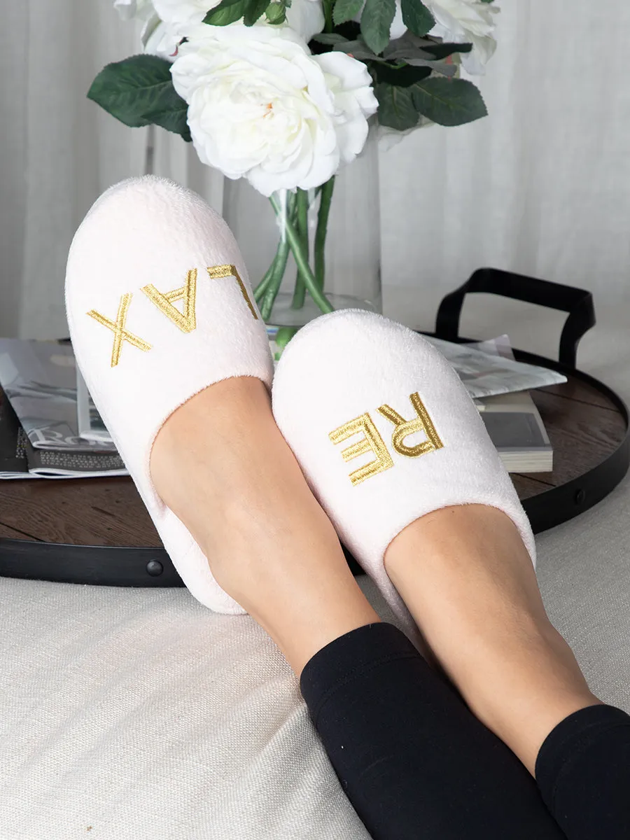 Relax Embroidered Slippers