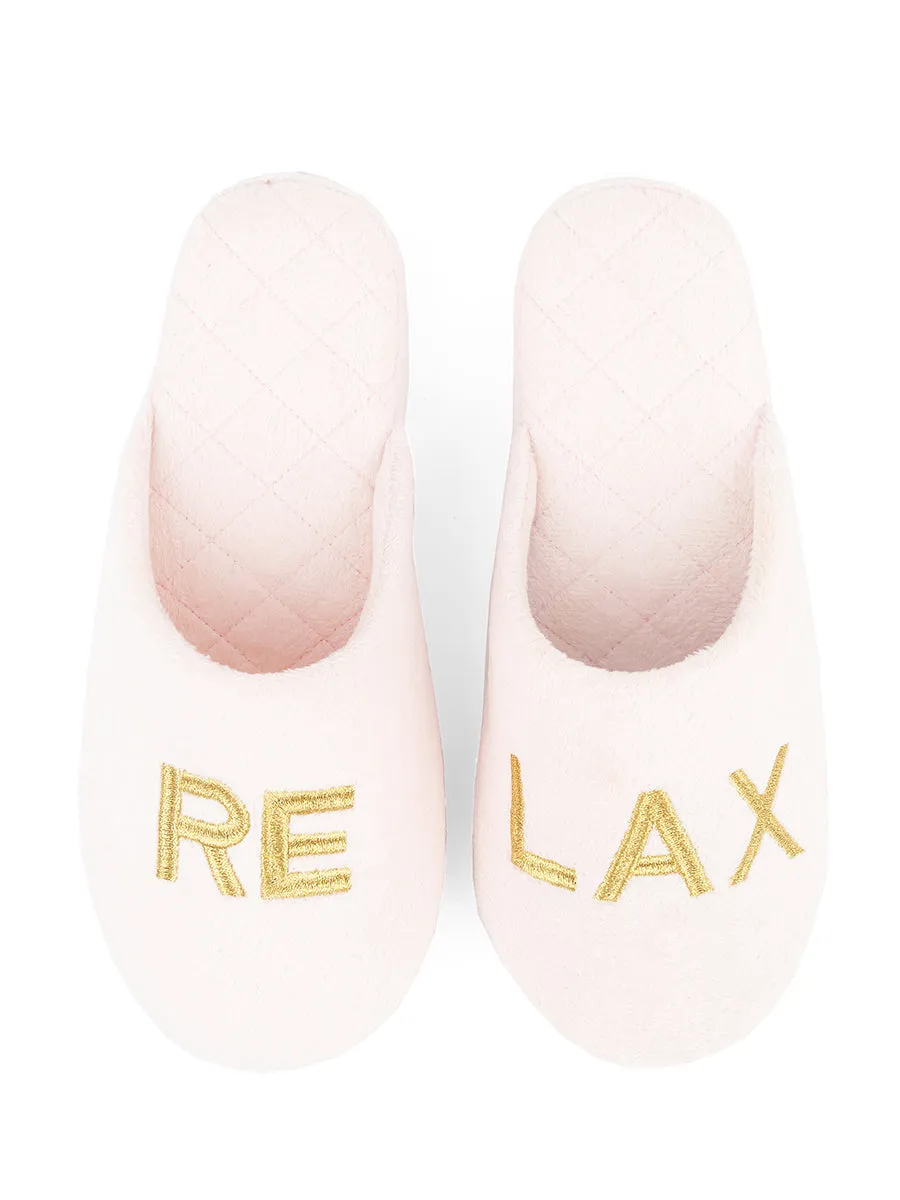 Relax Embroidered Slippers