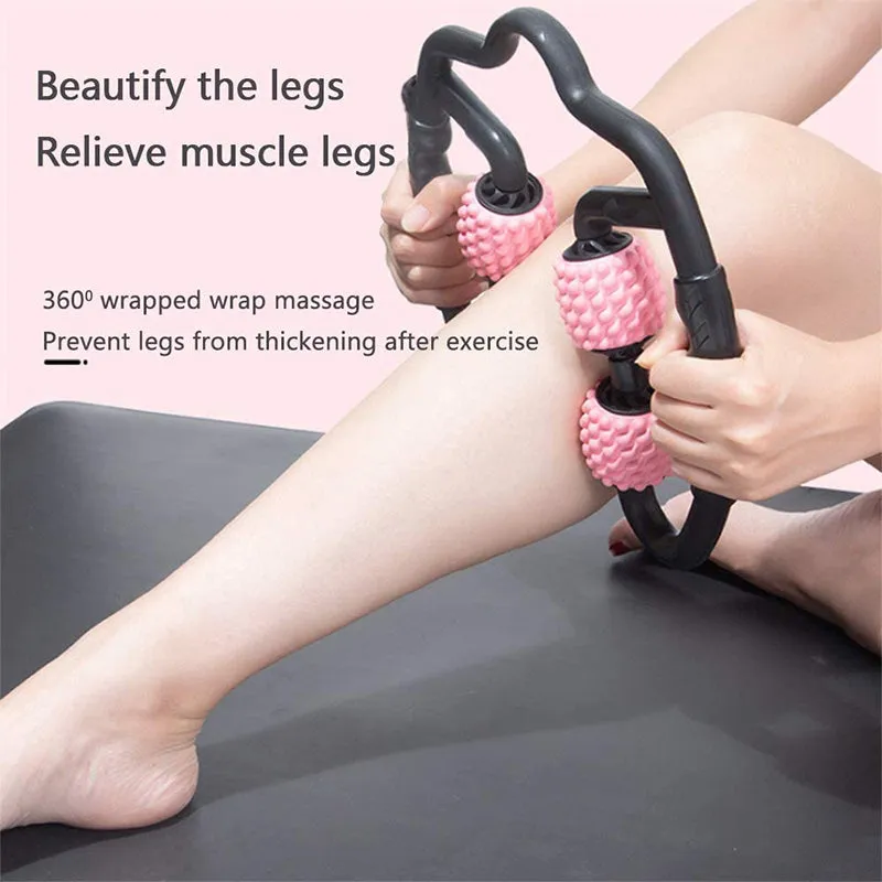 Ring Clamp Foam Shaft Muscle Massage Roller Relaxer