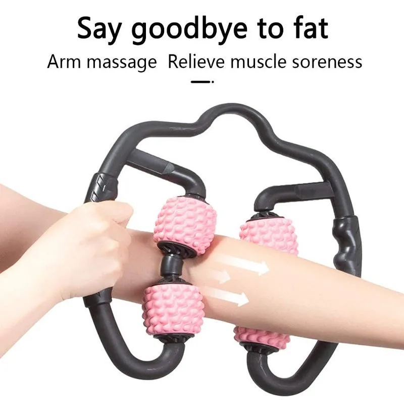 Ring Clamp Foam Shaft Muscle Massage Roller Relaxer