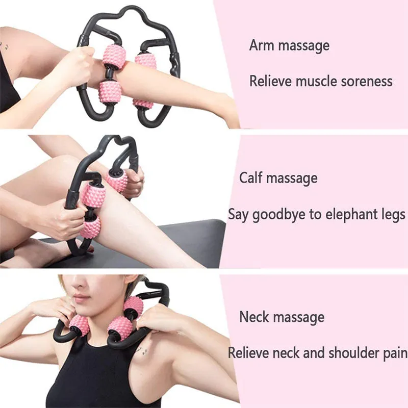 Ring Clamp Foam Shaft Muscle Massage Roller Relaxer