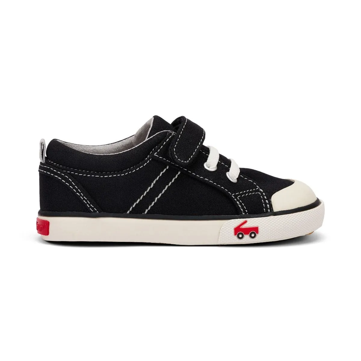 See Kai Run Boy's Sneakers Tanner - Black Canvas