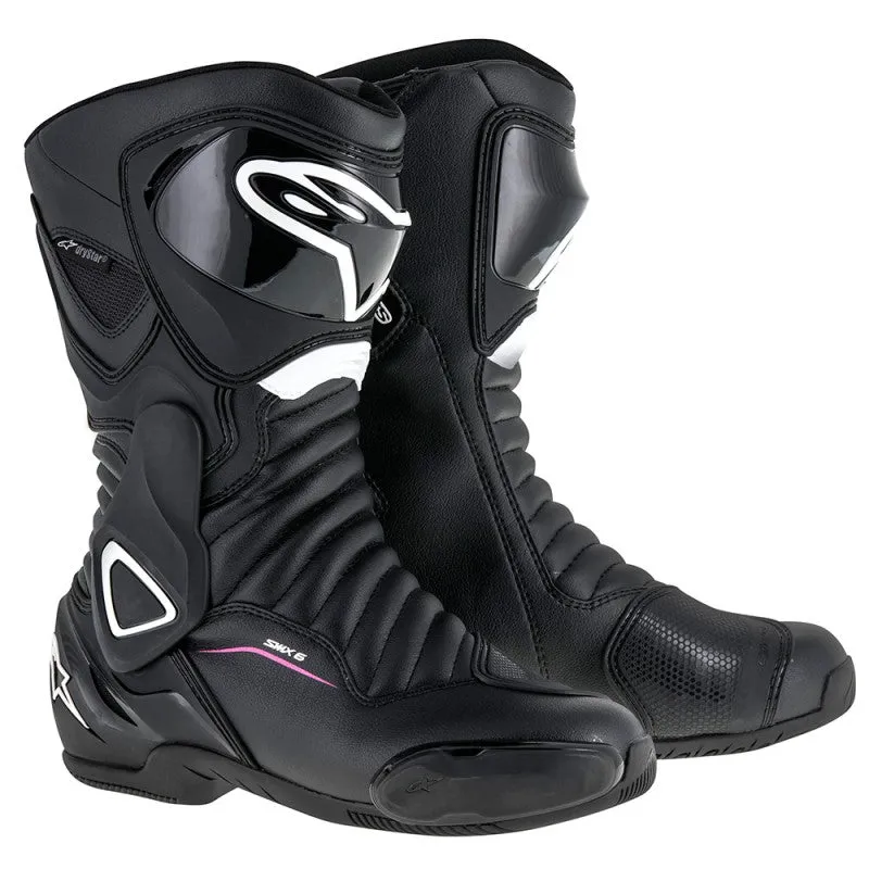 Stella Alpinestars SMX-6 V2 Drystar Ladies Boots - Black / White / Pink