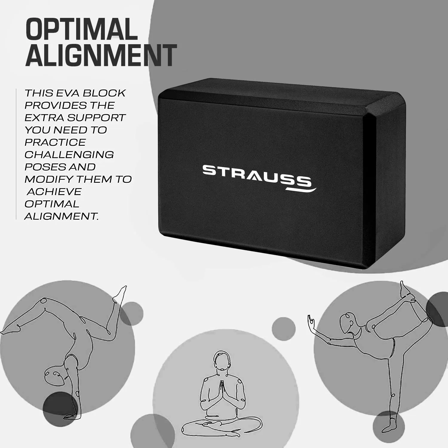 Strauss Cork Yoga Block