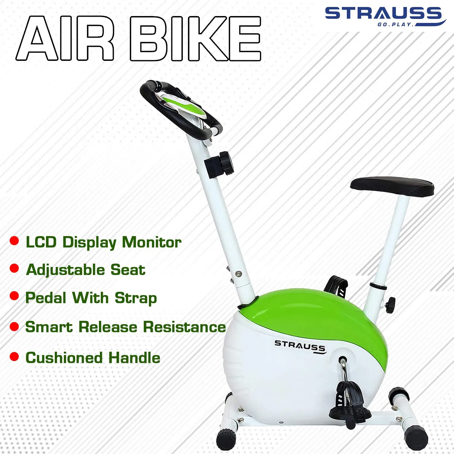 Strauss Exercise Magnetic Bike with LCD Display