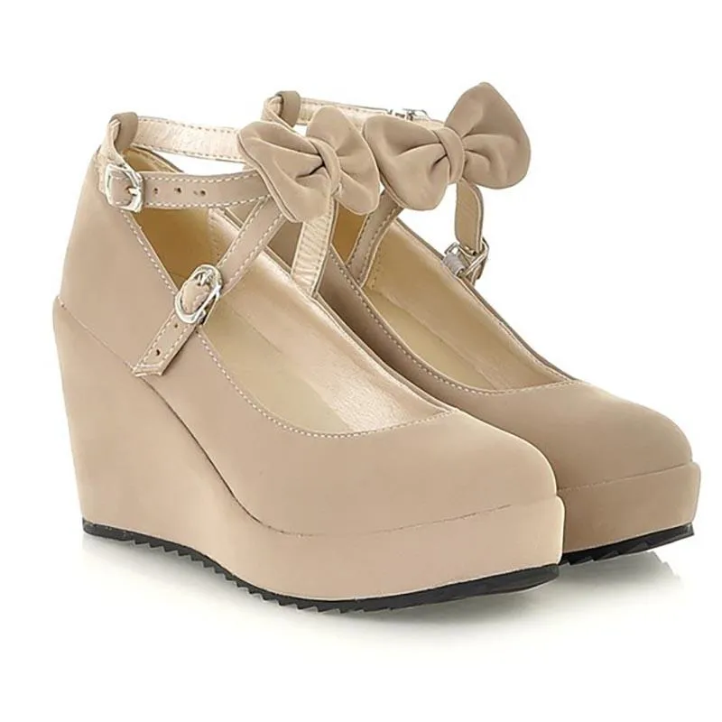 Sweet Bow Strap Heel Shoes SD00228