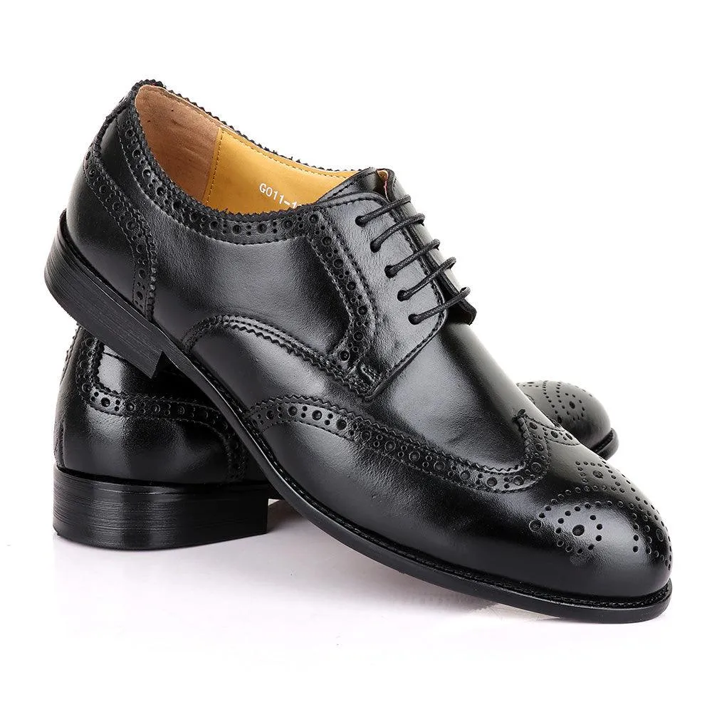 Terry Taylors  Laceup Black Leather Shoe