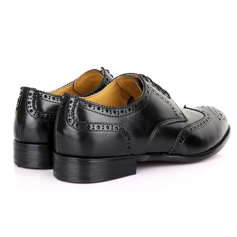 Terry Taylors  Laceup Black Leather Shoe