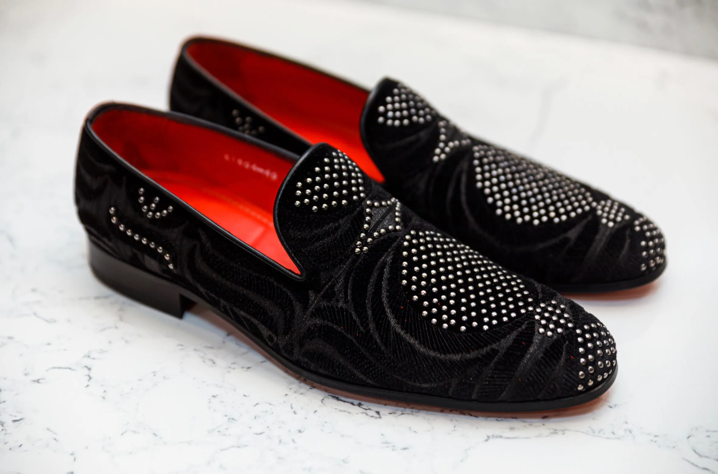 The Tuvan Diamond Loafers - Black